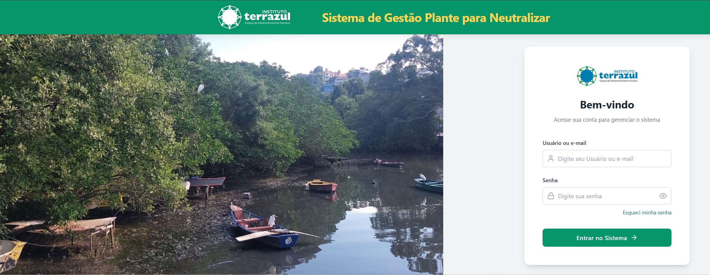 Sistema de Gestão Plante para Neutralizar
