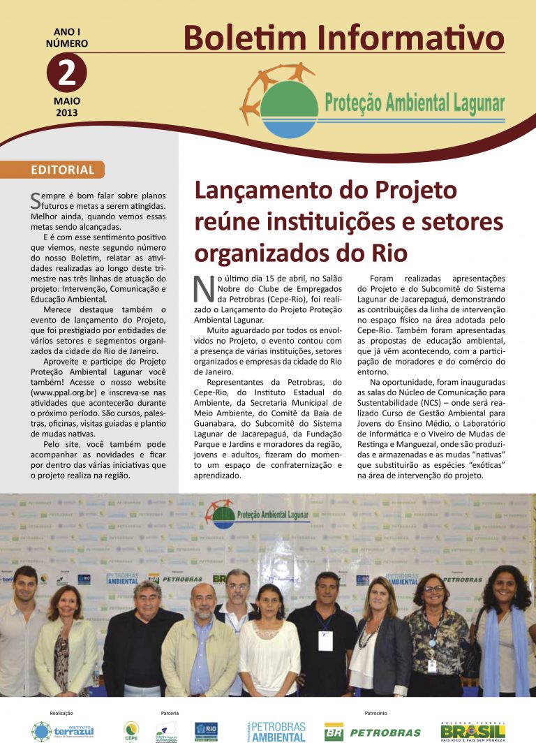 Capa: Proteção Ambiental Lagunar