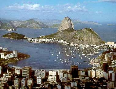 Vista da Baía de Guanabara e da cidade do Rio de Janeiro